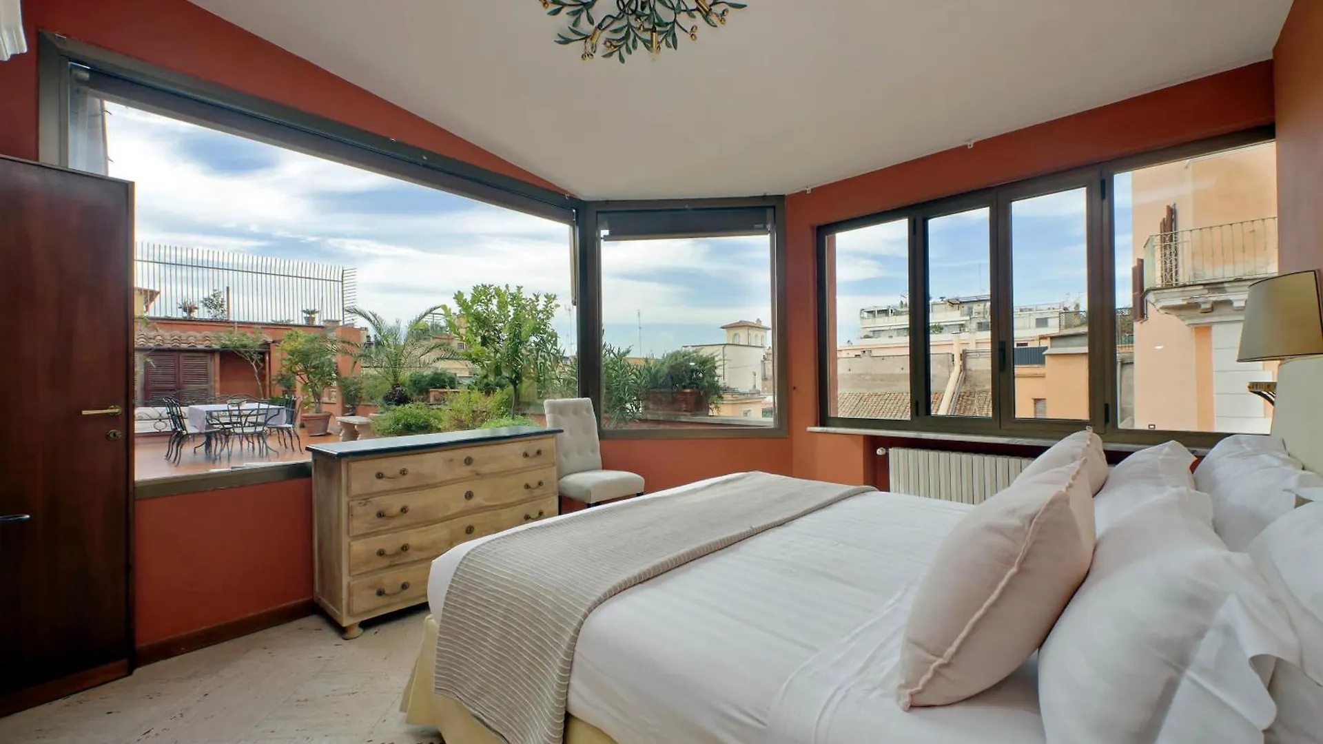 아파트 Treasurerome Spanish Steps Penthouse